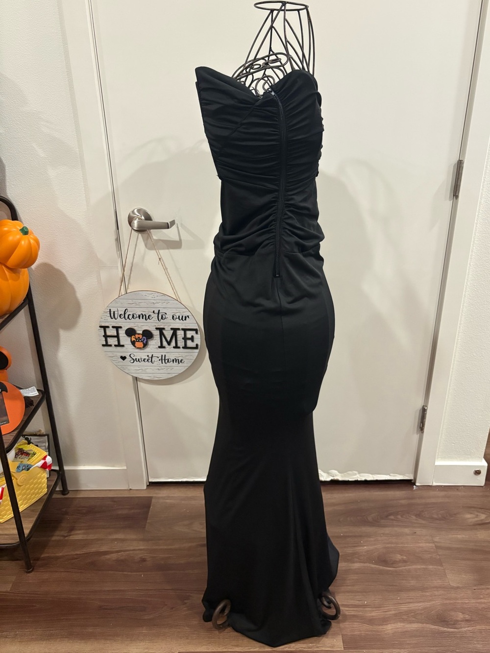 Beautiful Fashion Nova Black Ruched Cutout Maxi Dress - Picture 4 of 11